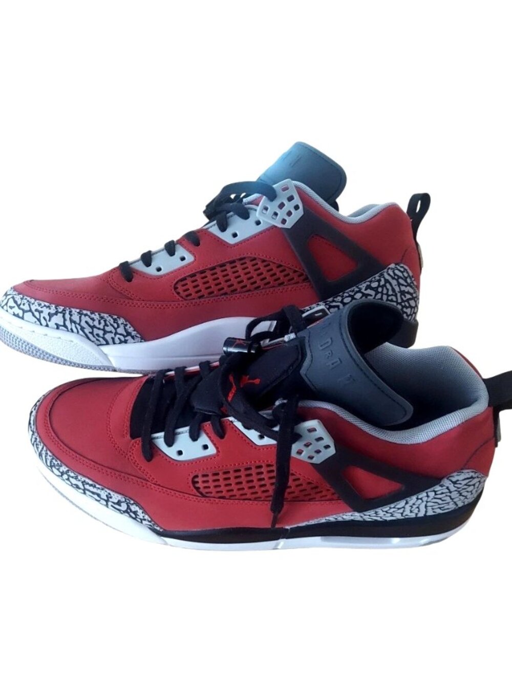 Nike Mens Shoes Size 13 Jordan Spizike Low “Toro” Red Black Wolf Grey